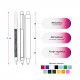 Ручка пластикова кулькова Bergamo Textile Pen, колір червоний - 770-2