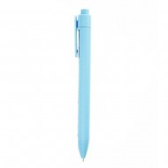 Ручка пластикова кулькова Bergamo Textile Pen, колір блакитний - 770-33