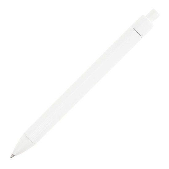 Ручка пластикова, кулькова Bergamo Textile Pen, колір білий - 770-8