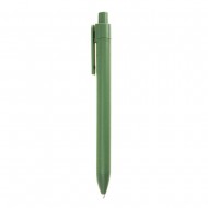 Ручка пластикова кулькова Bergamo Textile Pen, колір темно-зелений - 770-99