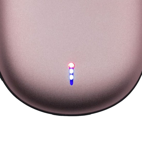 Повербанк HANDWARMER 8000 mAh з функцією обігріву рук, колір рожевий - 8000W-12