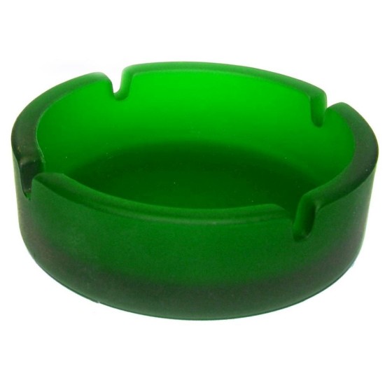 Попільничка скляна ТМ Bergamo, колір зелений - 8501509