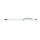 Ручка металева, колір білий/зелений - 9080-4