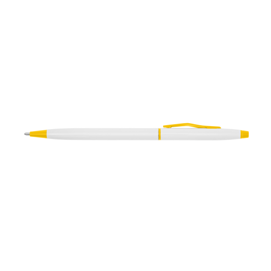 Ручка металева, колір білий/жовтий - 9080-5