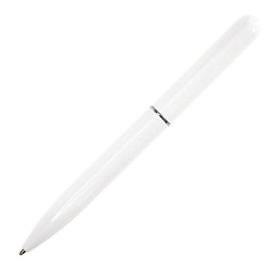 Ручка металева, кулькова Bergamo Bosso, колір білий - 990M-8