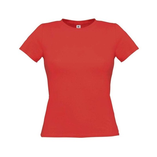 Жіноча футболка з коротким рукавом B&C Women-Only червоний - TW012004