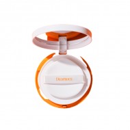 Сонцезахисний кушон для обличчя та тіла DEOPROCE UV Defence All Day Sun Cushion SPF50+ PA++++ 25g, колір помаранчевий - DP-010