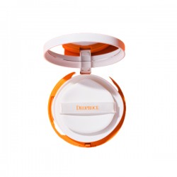 Сонцезахисний кушон для обличчя та тіла DEOPROCE UV Defence All Day Sun Cushion SPF50+ PA++++ 25g, колір помаранчевий - DP-010