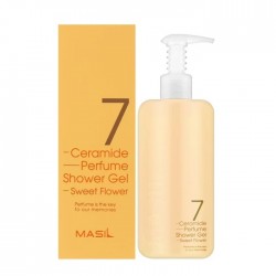 Гель для душу з церамідами Солодка квітка MASIL 7 Ceramide Perfume Shower Gel Sweet Flower 300ml, колір жовтий - MASIL-043