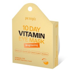 Освітлюючі гідрогелеві патчі з вітаміном C і ніацинамідом Petitfee 10 Day Vitamin Eye Mask 20шт, колір жовтий - Petitfee-62