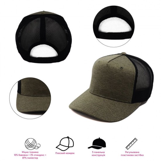 Кепка coFEE Snap curved, колір бордовий/чорний - 2030-2 CO