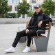 Кепка coFEE Snap curved, колір попелястий сірий/чорний - 2030-47 CO