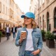 Кепка coFEE Classic sandwich, колір блакитний/білий - 2099-11 CO