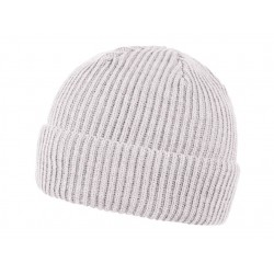 Шапка coFEE Wrap beanie, колір бежевий меланж - 3030.17 CO