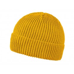 Шапка coFEE Wrap beanie, колір гірчичний - 3030.28 CO