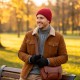 Шапка coFEE Wrap beanie, колір бордовий - 3030.2 CO
