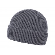 Шапка coFEE Wrap beanie, колір темно-сірий меланж - 3030.7 CO