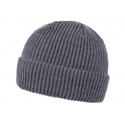 Шапка coFEE Wrap beanie, колір темно-сірий меланж - 3030.7 CO