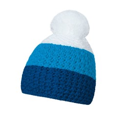 Шапка coFEE Cable knit, колір синій/блакитний/білий - 3045-14