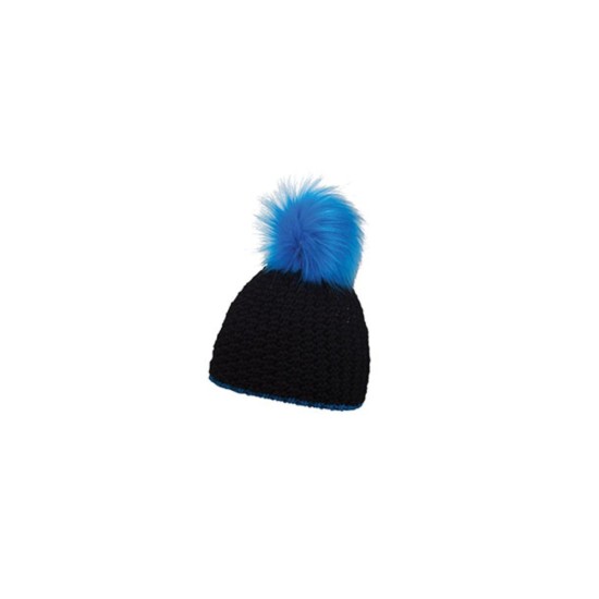 Шапка coFEE Glow fur, колір неоново-синій/чорний - CO3046.21