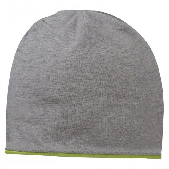 Шапка coFEE Contrasting jersey, колір лайм/попелястий сірий - 3049-19 CO