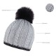 Шапка coFEE Braid knit, колір чорний/бежевий - CO3060.3