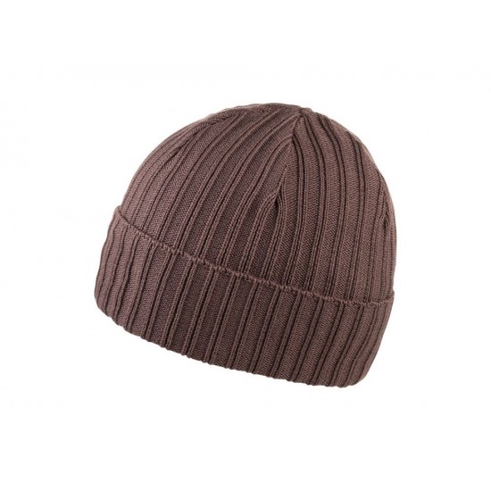Шапка coFEE Cotton band, колір коричневий - 3063.13 CO