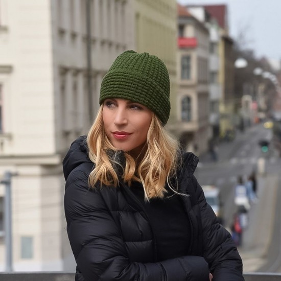 Шапка coFEE Cube, колір армійський - 3065.29 CO