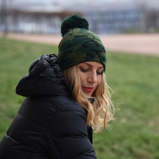 Шапка coFEE Camo, колір армійський - 3075.29 CO