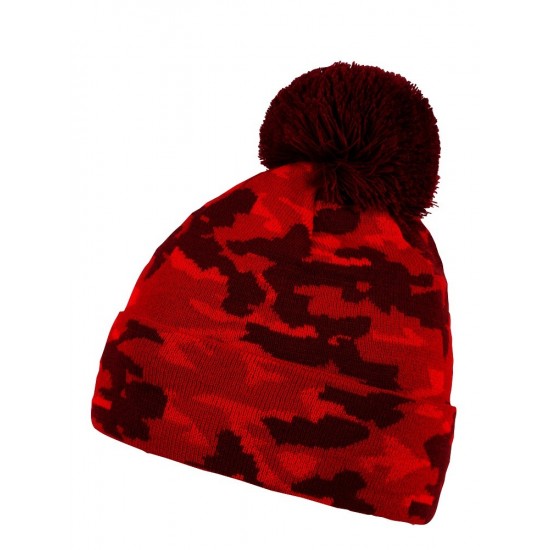 Шапка coFEE Camo, колір червоний - 3075.5 CO