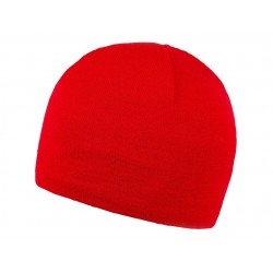 Шапка coFEE Pure beanie, колір червоний - 3080.5 CO