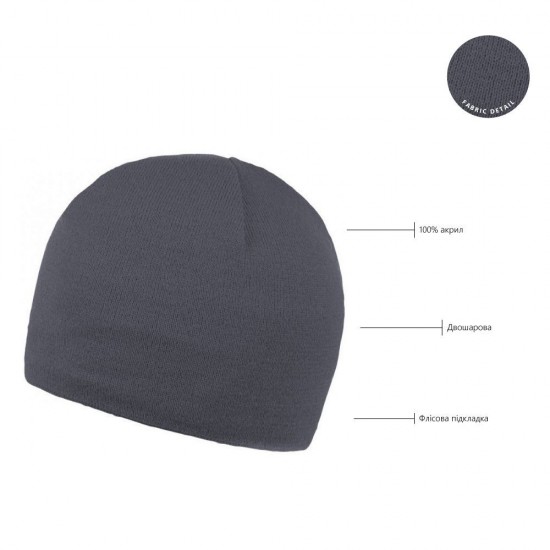 Шапка coFEE Pure beanie, колір червоний - 3080.5 CO
