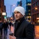 Шапка coFEE Pure beanie, колір білий - 3080.6 CO
