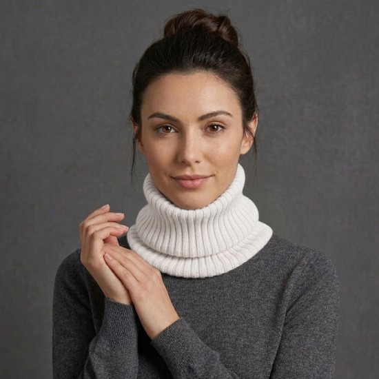 Снуд coFEE Cotton snood, колір білий - 3083.6 CO