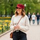 Кепка coFEE Urban lady, колір бордовий - 4025-2 LA CO