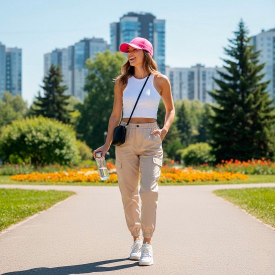 Кепка coFEE UV protection, колір фуксія/білий - 4028-26