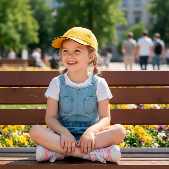 Кепка дитяча coFEE Child, колір жовтий/темно-синій - 4060-8 CO
