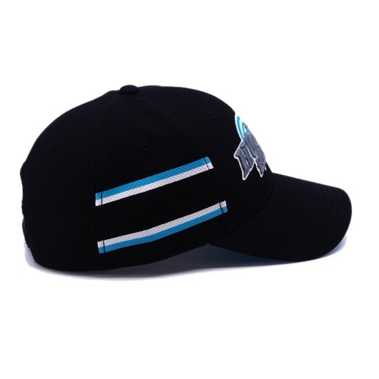 Кепка coFEE Hockey style, колір чорний/блакитний - TM002.18