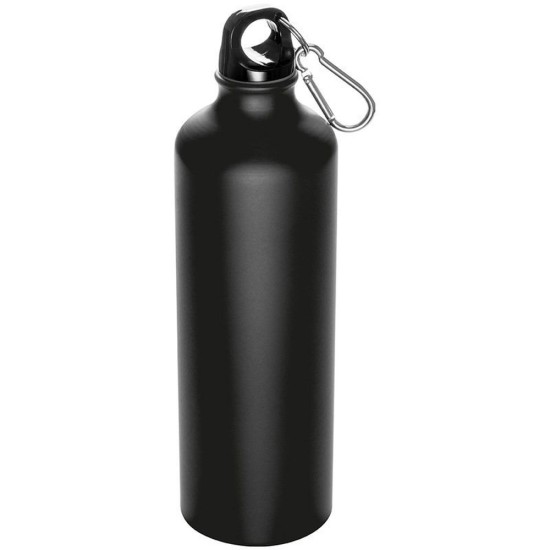 Пляшка для води алюмінієва CRANFORD 800 мл, колір чорний - 019403