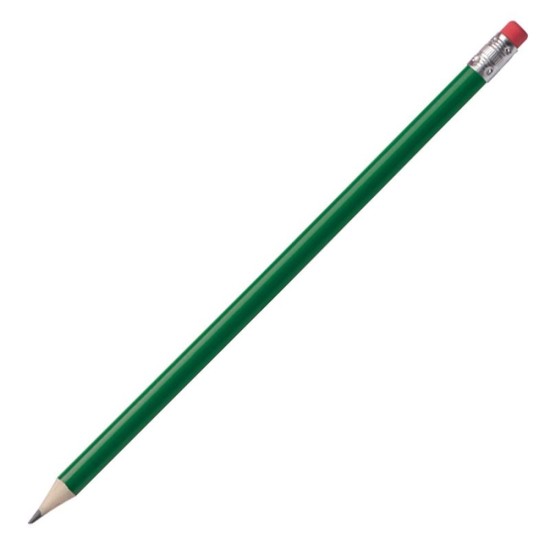 Олівець з гумкою HICKORY, колір зелений - 039309