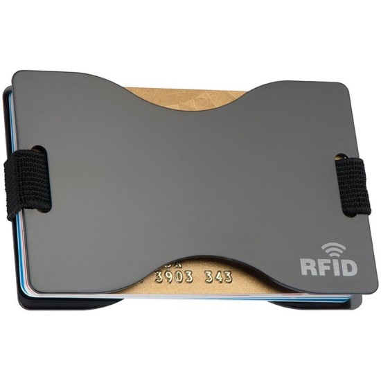 Чохол на карти з захистом RFID GLADSTONE, колір чорний - 041703