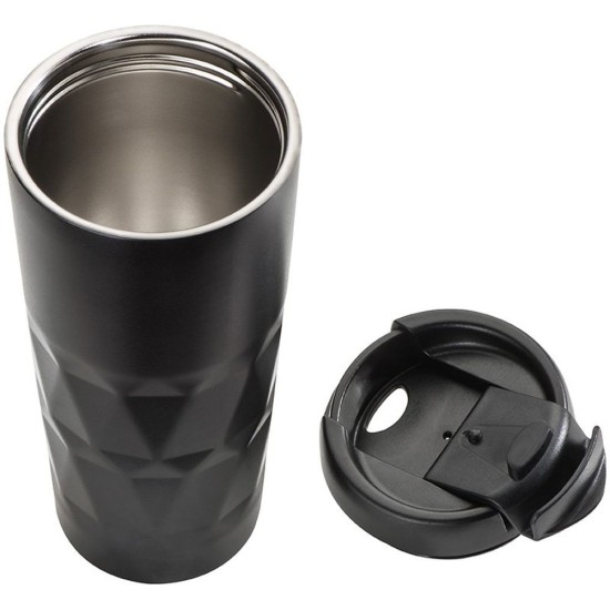 Термокружка Easy Gifts Como, сталева, 500 мл, колір чорний - 048203
