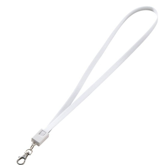 Шнур силіконовий для передачі даних USB / microUSB RENO, колір білий - 063906