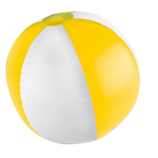 Двокольоровий пляжний м'яч Key West, колір жовтий - 105108