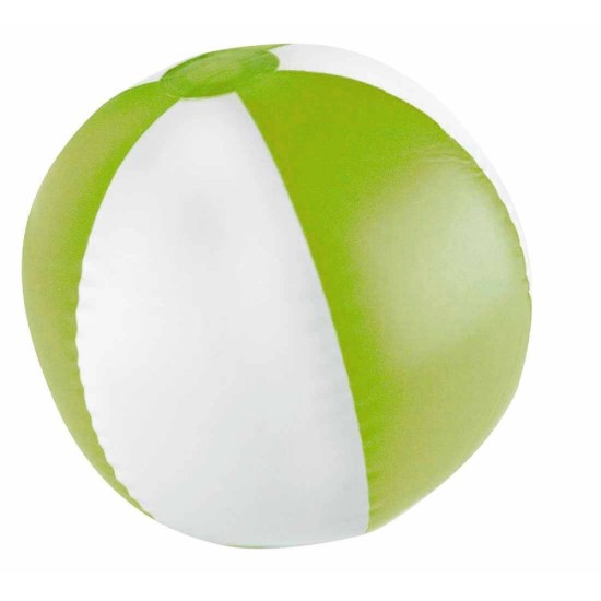 Двокольоровий пляжний м'яч Key West, колір зелений - 105109