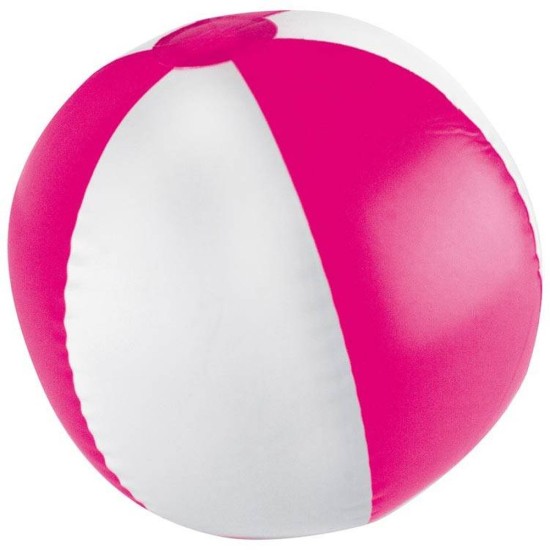 Двокольоровий пляжний м'яч Key West, колір рожевий - 105111