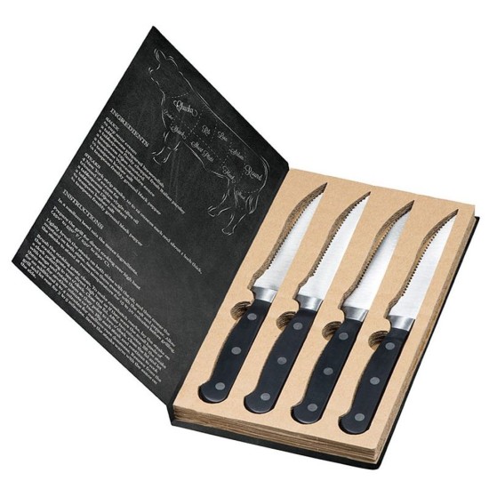 Ножі для стейків LONDON, колір чорний - 356103