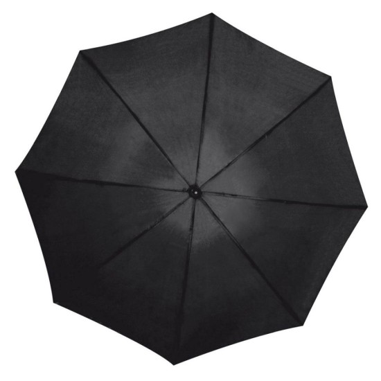 Велика парасолька з гумовою ручкою Hurrican, колір чорний - 518703