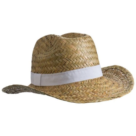 Солом'яний капелюх Summerside, колір білий - 879706