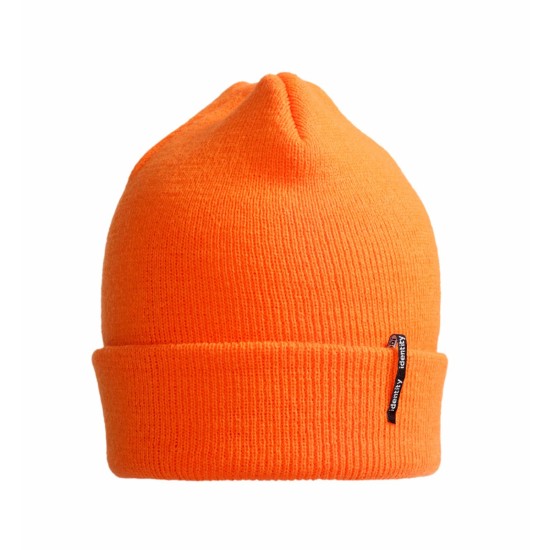 В'язана шапка ID, колір неоновий помаранчевий - 0042420TUN